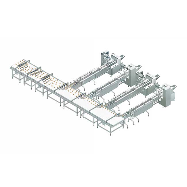 Automatic Biscuit Bread Sorting and Packaging Line