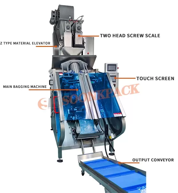Fully automatic  tube ice cube  packaging machine